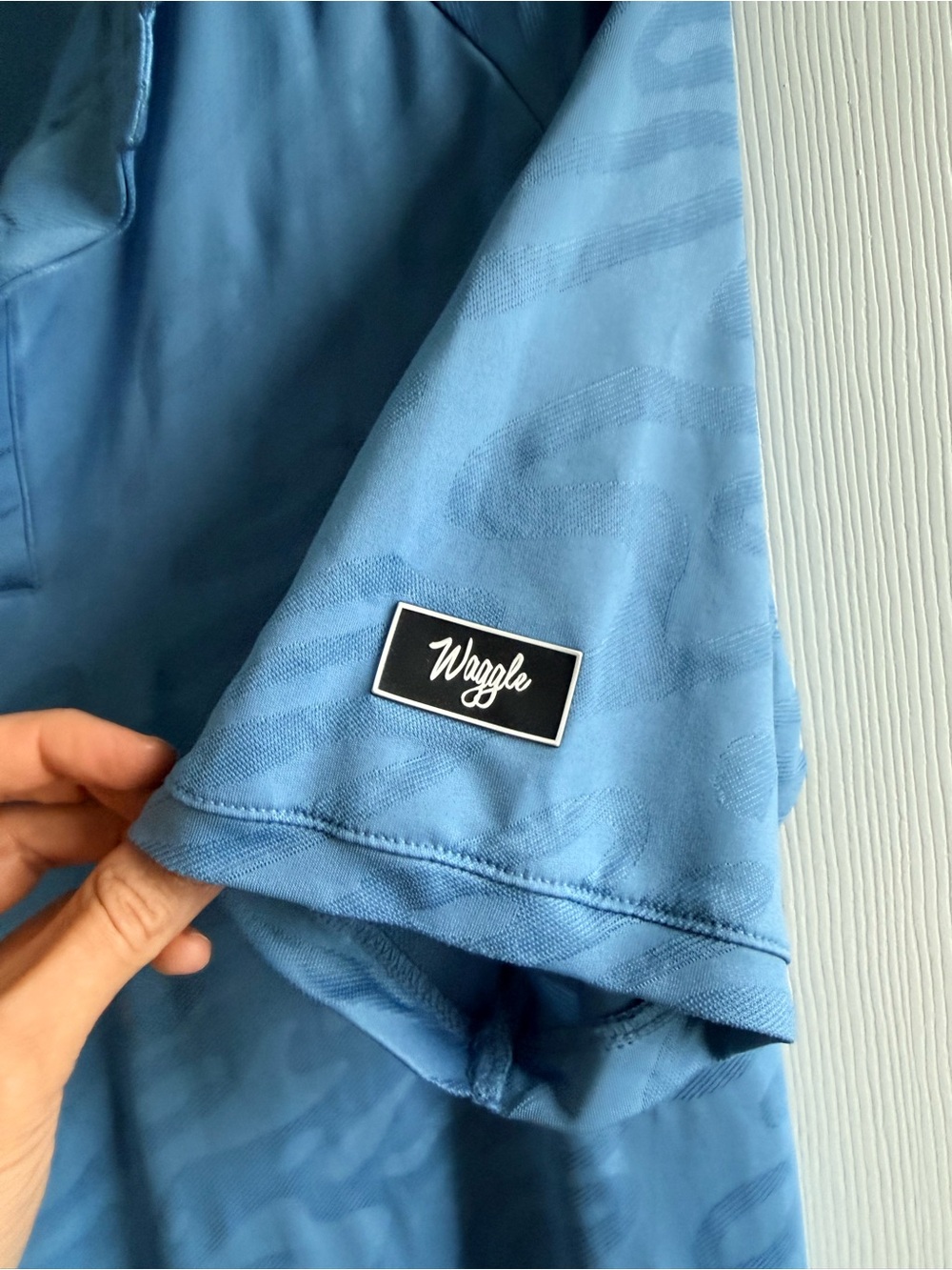 Waggle Golf Light Blue Performance Polo - Picture 4 of 7